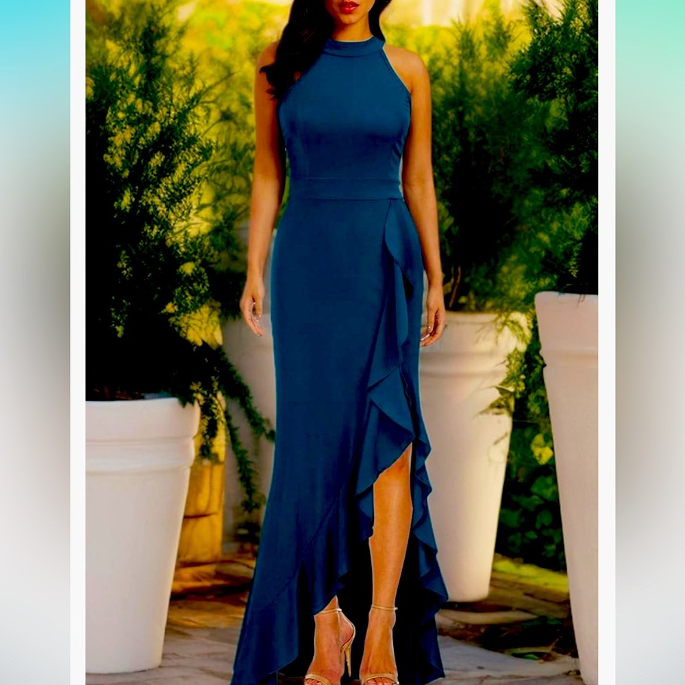 P0015.  Mermaid style formal dress